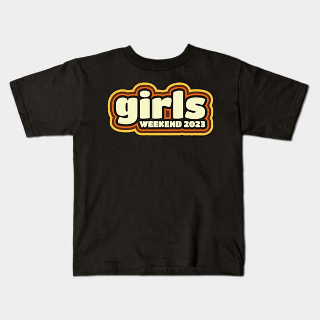 Girls weekend Logo 2023 Kids T-Shirt by moslemme.id